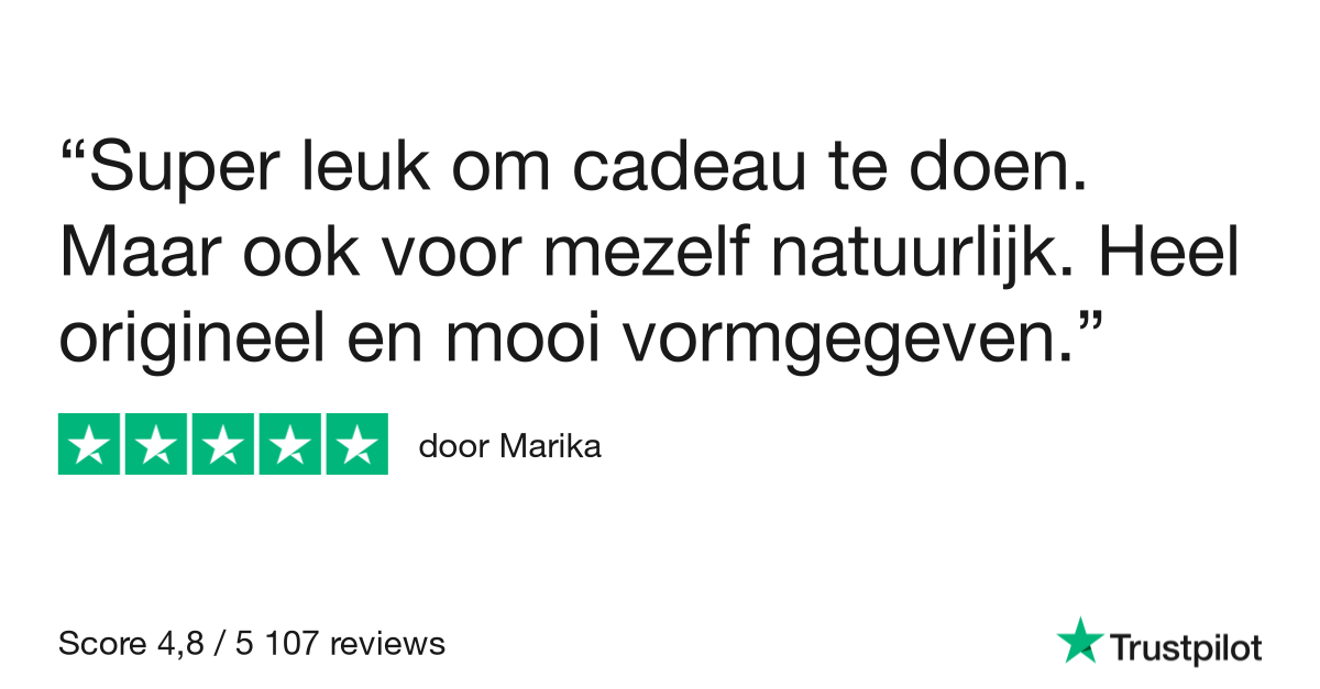 Super leuk om cadeau te doen.