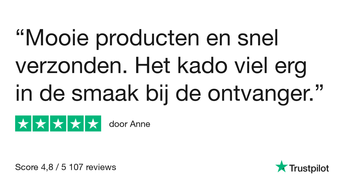 Mooie producten en snel verzonden