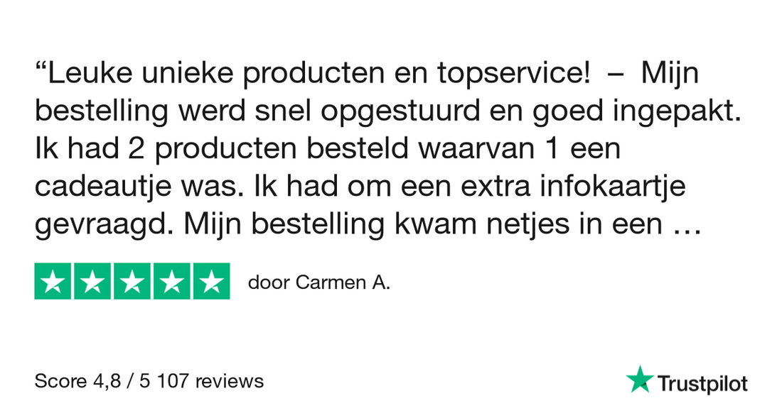 Leuke unieke producten en topservice!