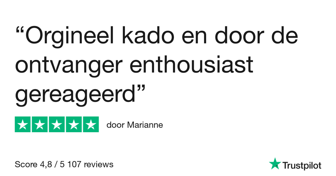 Orgineel kado en door de ontvanger…