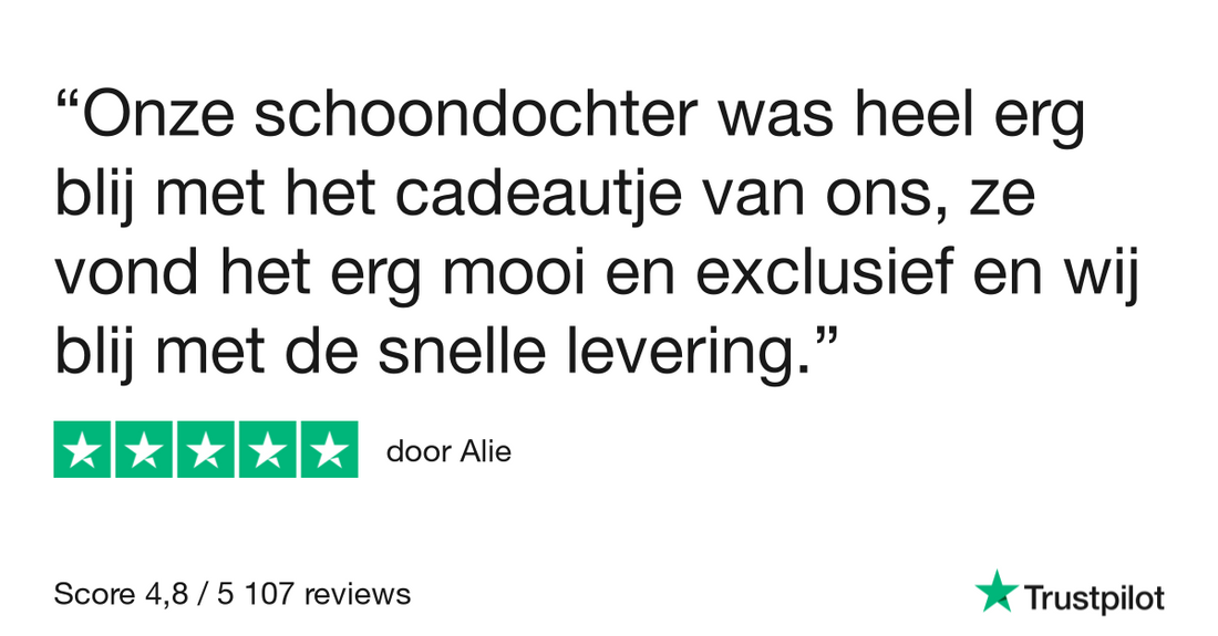 Onze schoondochter was heel erg blij…